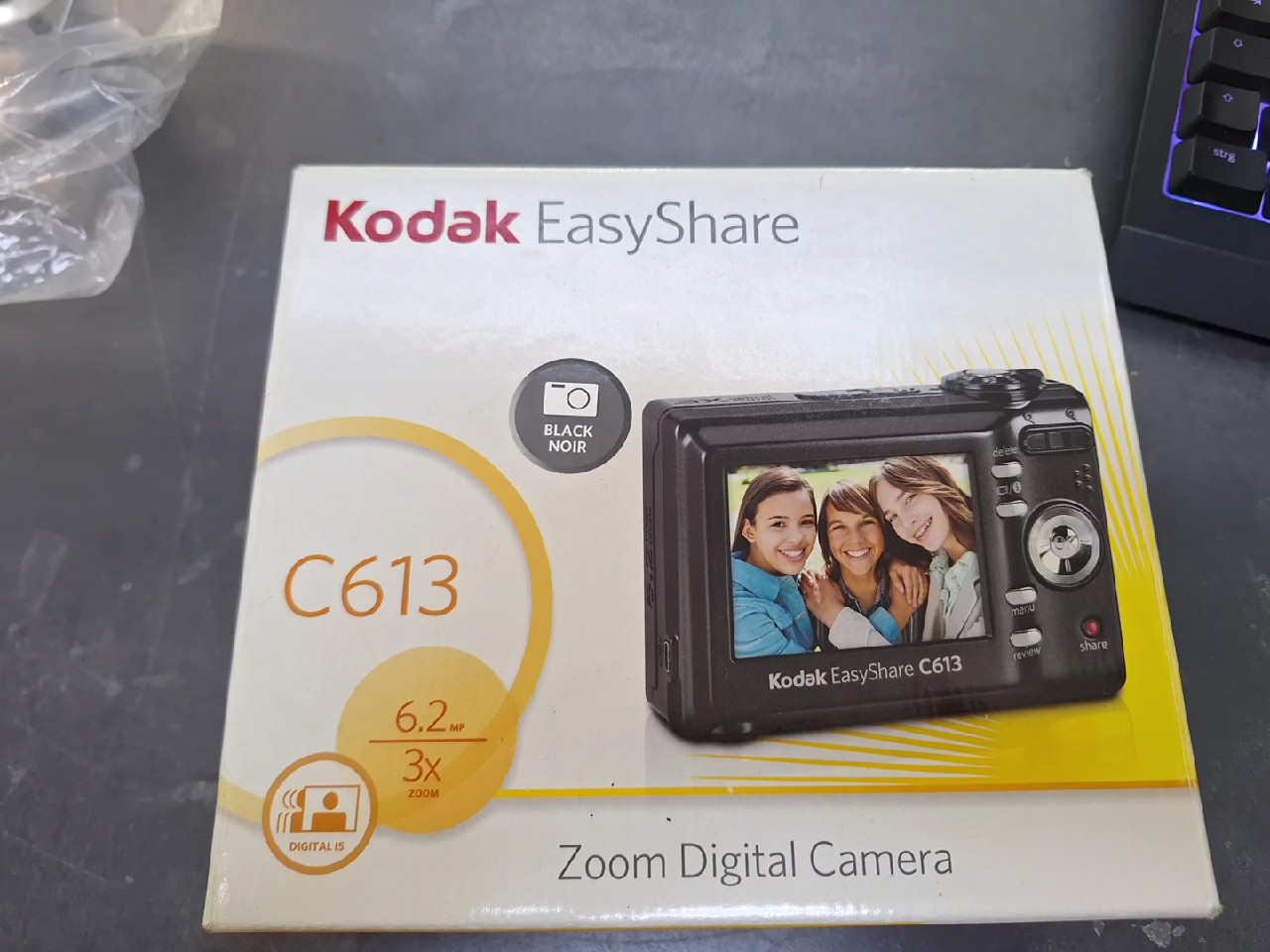 Kodak EasyShare C613, Schwarz, 6,2 Megapixel, 3x optischer Zoom, inkl. Zubehör (Kabel, Anleitung, OVP) | Zustand: Wie Neu – Bild 3
