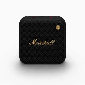 Marshall Willen Bluetooth Lautsprecher Schwarz, Tragbarer Lautsprecher, IP67 staub- und wasserfest, 15+ Std. Akkulaufzeit, leichte Gehäuseabnutzung | Zustand: Gut