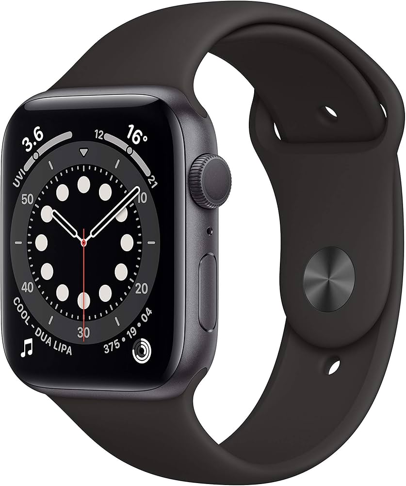 Apple Watch Series 6 GPS 44mm, Aluminiumgehäuse, Batteriezustand 84%, kleiner Kratzer am Glas | Zustand: Gut