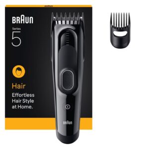 Braun Series 5 HC5510, Haarschneider mit 9 Längen, 3-24 mm Schnittlänge, abwaschbar, 50 Min. Akkulaufzeit | Zustand: Neu