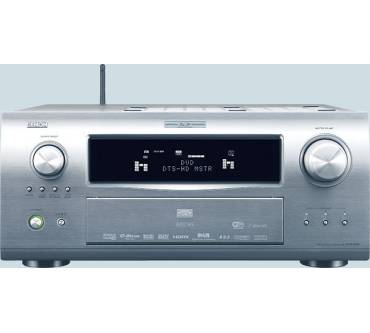 Denon AVR-4308 Silber (2007), mit Fernbedienung 7.1 AV-Receiver mit Fernbedienung, unterstützt HD-Audioformate, HDMI 1.3a, Wi-Fi und Audyssey MultEQ XT. | Zustand: Gut