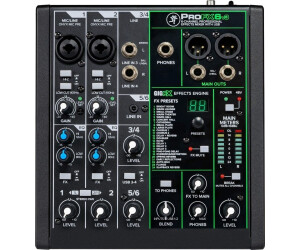 Mackie ProFX6v3, Schwarz, Kompakter 6-Kanal-Analogmixer mit USB-Audio-Interface, Onyx-Vorverstärkern und GigFX-Effekten. | Zustand: Sehr Gut