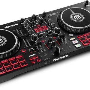 Numark Mixtrack Pro FX DJ-Controller Schwarz, 2-Deck DJ-Controller für Serato, 6-Zoll Jogeels, Performance-Pads, Effektpaddel, inkl. OVP | Zustand: Sehr Gut