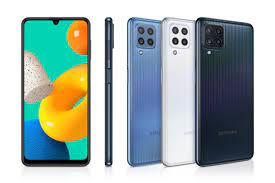 Samsung Galaxy M32, 6,4 Zoll Display, 5000 mAh Akku, 64 MP Quad-Kamera | SimLock: Frei | Zustand: Sehr Gut | Farbe: weiss | Akku: