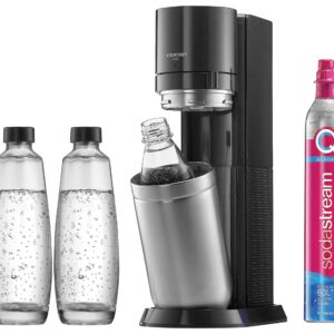 SodaStream Duo Vorteilspack Titan, Inklusive 2 Glasflaschen, 1 Kunststoffflasche und CO2-Zylinder, im Originalkarton (OVP) | Zustand: Wie Neu
