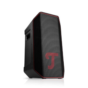 Teufel Rockster Air 2 Schwarz, Mobiler, aktiver Bluetooth-Party-Lautsprecher mit wechselbarem Akku, Stativflansch und Instrumenteneingang. | Zustand: Sehr Gut