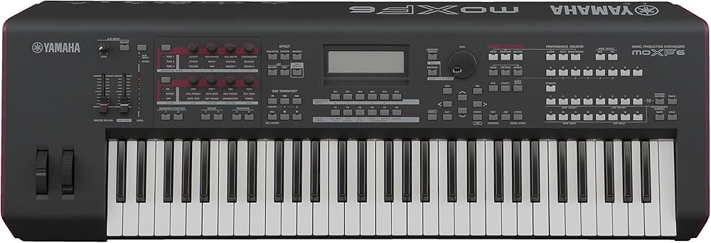 Yamaha MOXF6 Music Production Synthesizer, Professionelle Workstation mit 61 halbgewichteten Tasten, MOTIF XF Sound-Engine, integriertem USB-Audio | MIDI-Interface und DAW-Steuerung. | Zustand: Sehr Gut