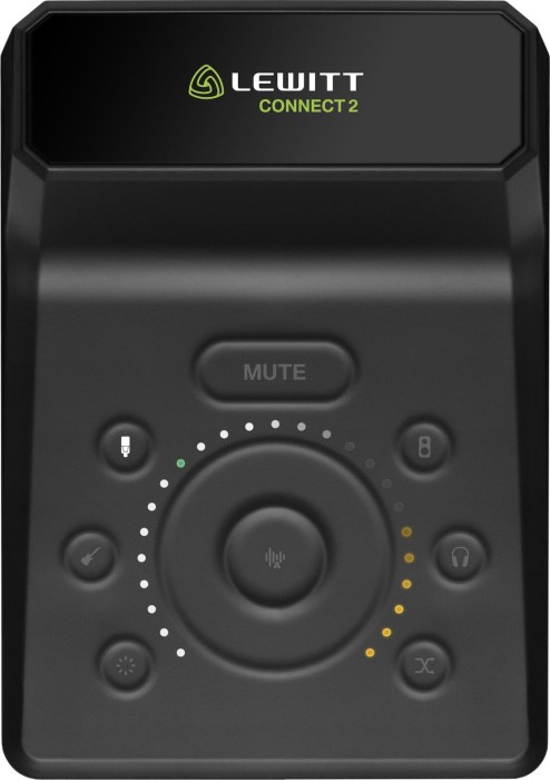 Lewitt Connect 2 Audio Interface Schwarz, USB-C Audio-Interface, inkl. OVP, intuitive Touch-Bedienung, DSP-Effekte, 24-Bit | 96 kHz | Zustand: Wie Neu