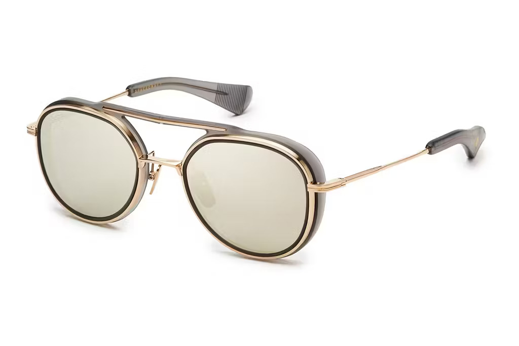 Dita Spacecraft 19017, Sonnenbrille, Aviator-Form, Grau | Weißgold, mit OVP | Etui | Zustand: Wie Neu | Farbe: gold