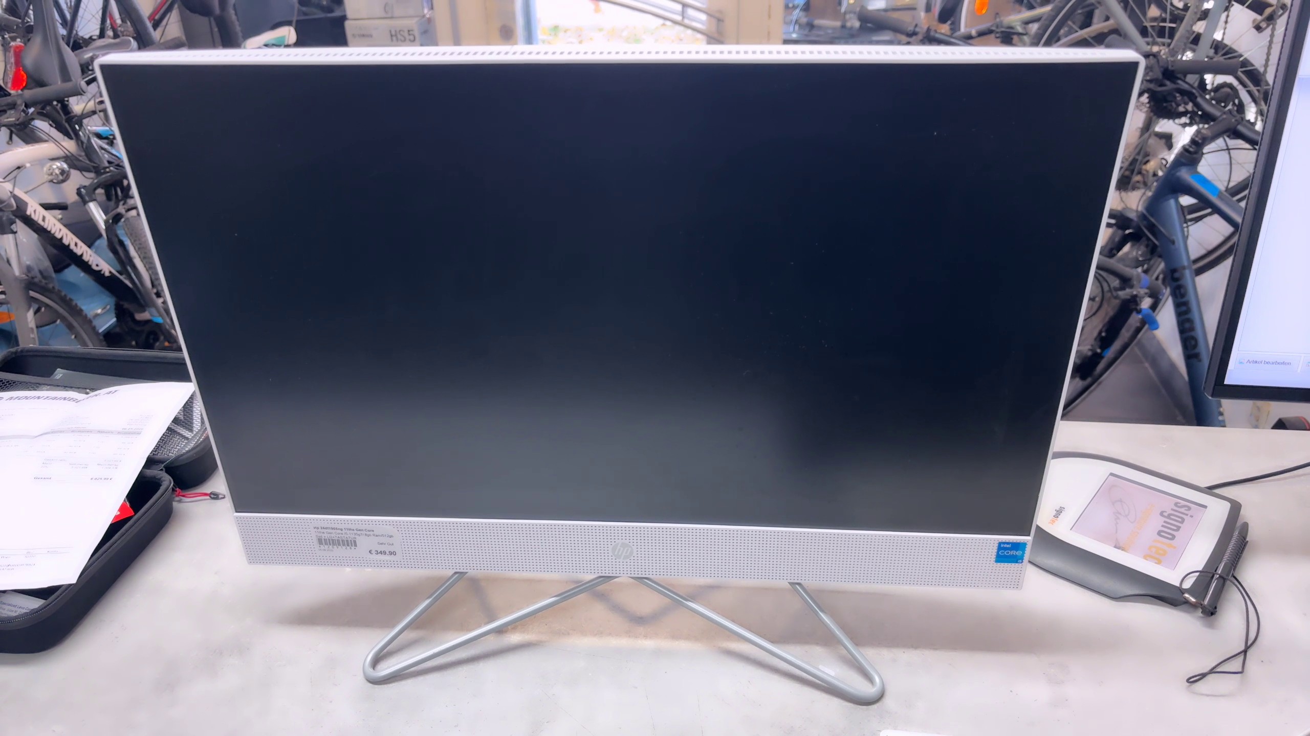 HP 24-df1905ng All-in-One PC Weiß, Intel Core i5-1135G7, 8GB RAM, 512GB SSD, 23,8, | Zustand: Sehr Gut – Bild 2
