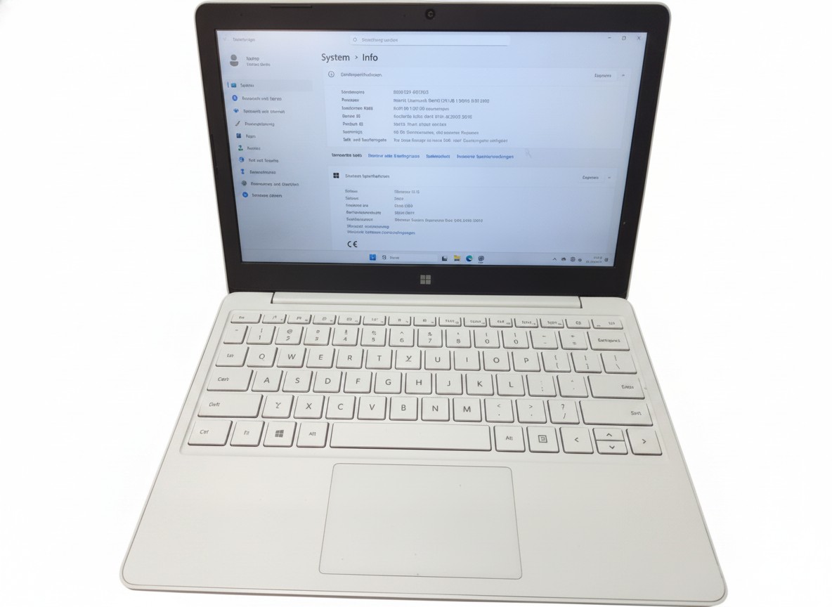 Microsoft Surface Laptop SE Weiß, Intel Celeron N4120, 8 GB RAM, 128 GB eMMC, 11,6 Zoll HD Display, Windows 11 SE | Zustand: Sehr Gut – Bild 3
