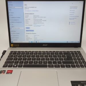 Acer Aspire 3 A315-44P, Silber, 15,6 Zoll Full-HD, AMD Ryzen 7 5700U, 16 GB RAM, Windows 10 Home, Nummernblock, Webcam | Zustand: Gut