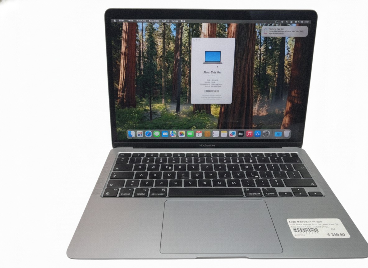 Apple MacBook Air M1 2020, 8GB RAM, 256GB SSD, 62 Ladezyklen, M1 Chip (8-Core CPU, 7-Core GPU) | Zustand: Gut