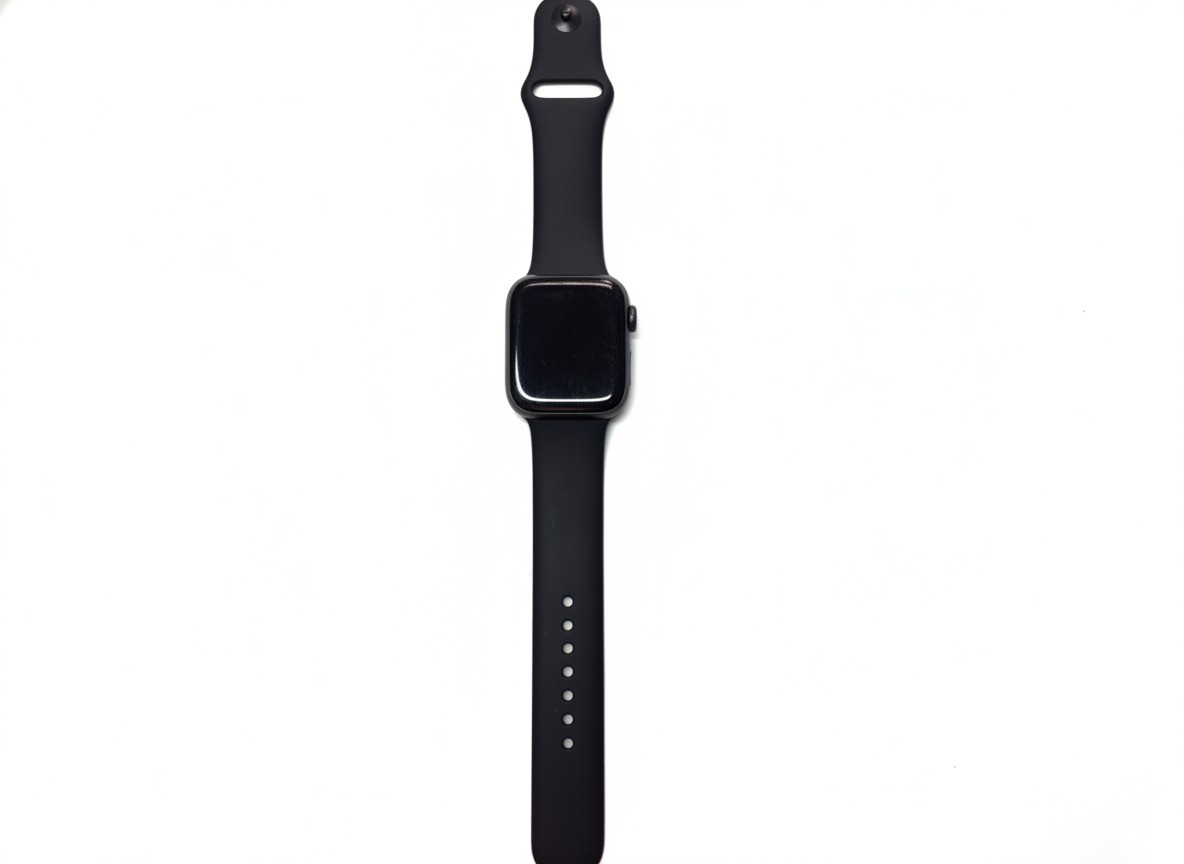 Apple Watch Series 6 44mm Schwarz, Smartwatch mit Gebrauchsspuren (zerkratzt), Lieferung ohne Ladegerät. | Zustand: Gut | Farbe: schwarz