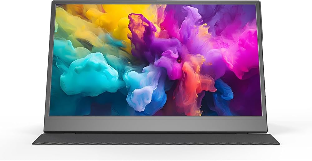 Denver PMO-15604 Portabler Monitor 15,6 Zoll, 15,6 Zoll Full-HD IPS-Display, inkl. Schutzhülle | Standfuß, Anschlüsse: Mini-HDMI, 2x USB-C, OVP | Zustand: Sehr Gut