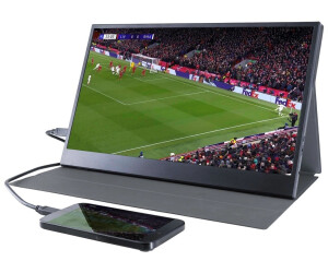 Denver PMO-15604 Portabler Monitor 15,6 Zoll, 15,6 Zoll Full-HD IPS-Display, inkl. Schutzhülle | Standfuß, Anschlüsse: Mini-HDMI, 2x USB-C, OVP | Zustand: Sehr Gut – Bild 4