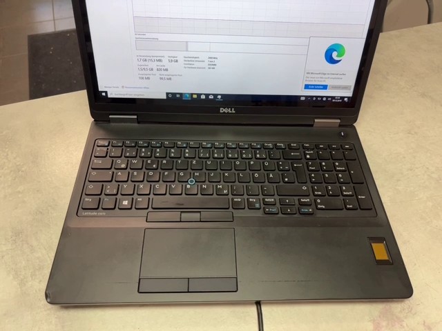 Dell Latitude E5570, I7-6820hq 8gb Ram 256gb Ssd15,6 Zoll Gehäuse mit Gebrauchsspuren, Lieferung ohne Ladegerät. | Zustand: Gut – Bild 2
