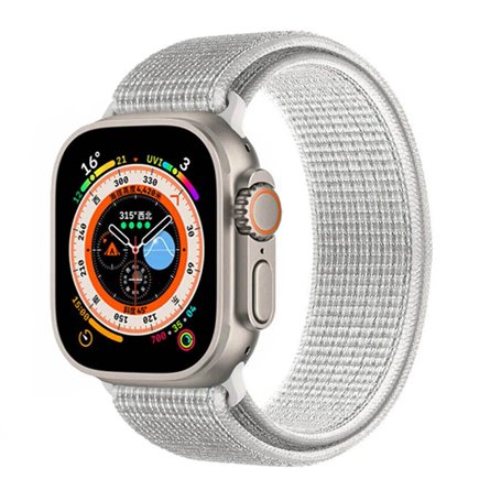 Apple Watch Ultra 1. Gen. 49mm Titan, Akkukapazität 99%, ohne Ladegerät, gebrauchter Zustand, robustes Titangehäuse, Saphirglas | Zustand: Sehr Gut | Farbe: weiss – Bild 2