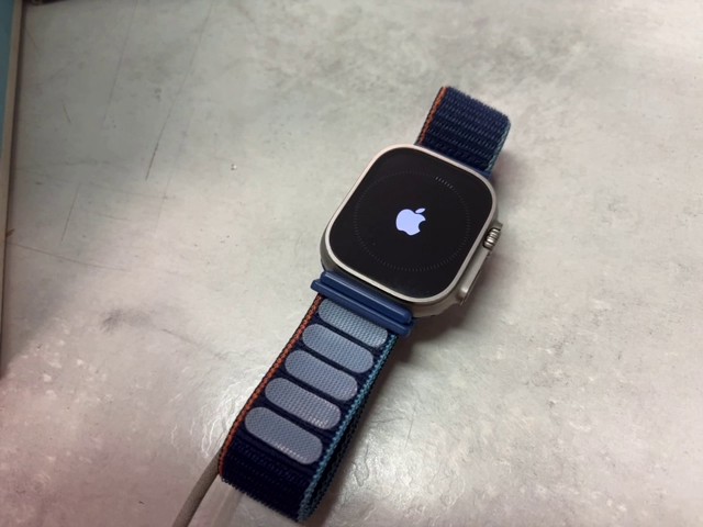 Apple Watch Ultra 1. Gen. 49mm Titan, Akkukapazität 99%, ohne Ladegerät, gebrauchter Zustand, robustes Titangehäuse, Saphirglas | Zustand: Sehr Gut | Farbe: weiss – Bild 3