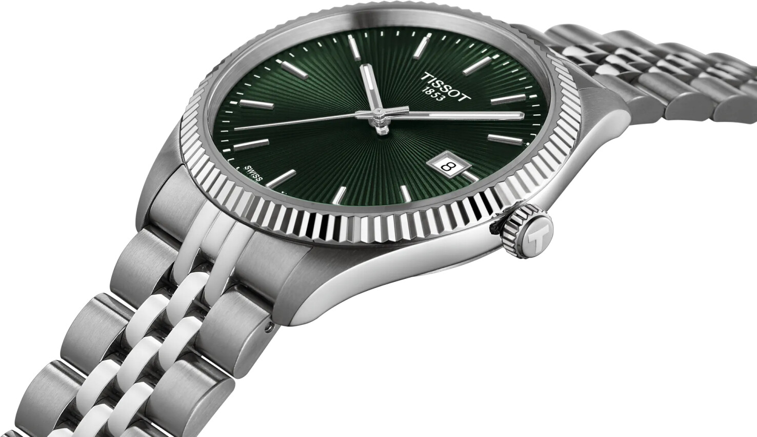Tissot Ballade quartz Green T156-410, Zustand: Gut | Farbe: silber – Bild 3