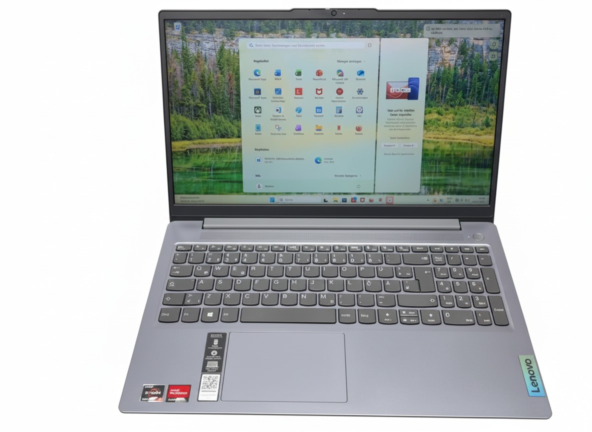 Lenovo IdeaPad Slim 3, Ryzen 5 7520U, Grau, 15,6 Zoll FHD, 8GB RAM, 512GB SSD, inkl. MediaMarkt Rechnung vom 01.09.2025 | Zustand: Gut