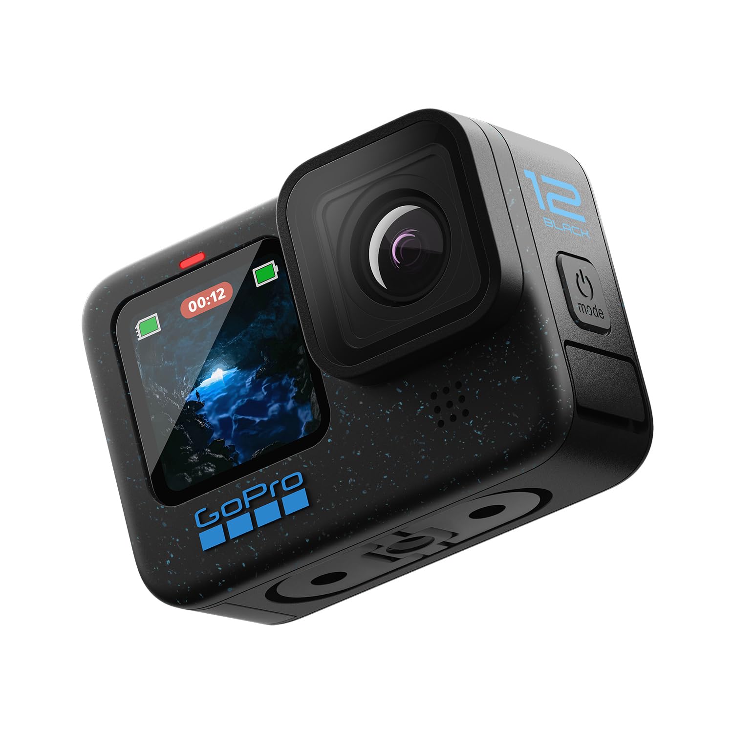 GoPro HERO12 Black, Action-Kamera mit 5,3K-Video, HyperSmooth 6.0 Stabilisierung, HDR und wasserdichtem Gehäuse. ovp | Zustand: Wie Neu