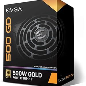 EVGA 500 GD 500W Netzteil Schwarz, ATX-Netzteil, 80 PLUS Gold zertifiziert, nicht modular, 120mm Lüfter, 500 Watt Leistung | Zustand: Wie Neu