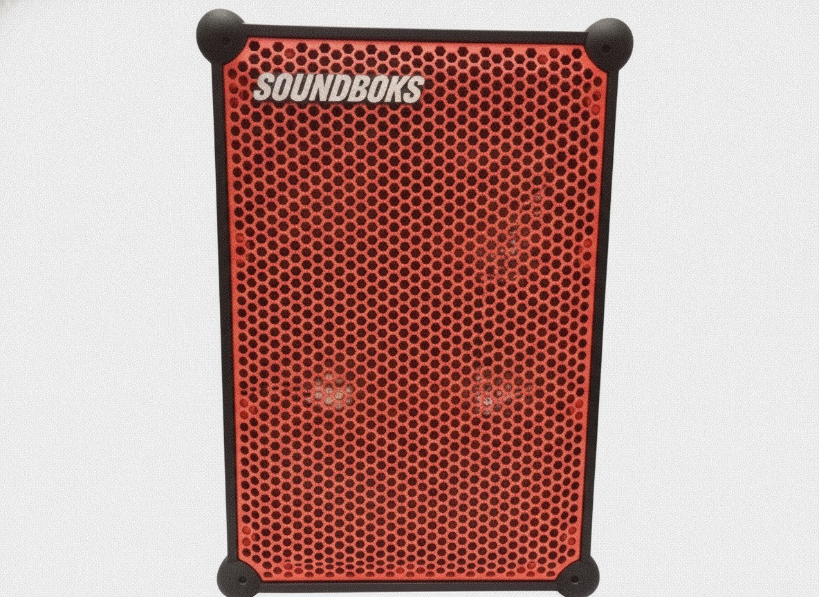 Soundboks 4 Bluetooth Lautsprecher Schwarz, Tragbarer Akku-Lautsprecher, sehr guter Zustand, robustes Design. | Zustand: Sehr Gut | Farbe: Orange