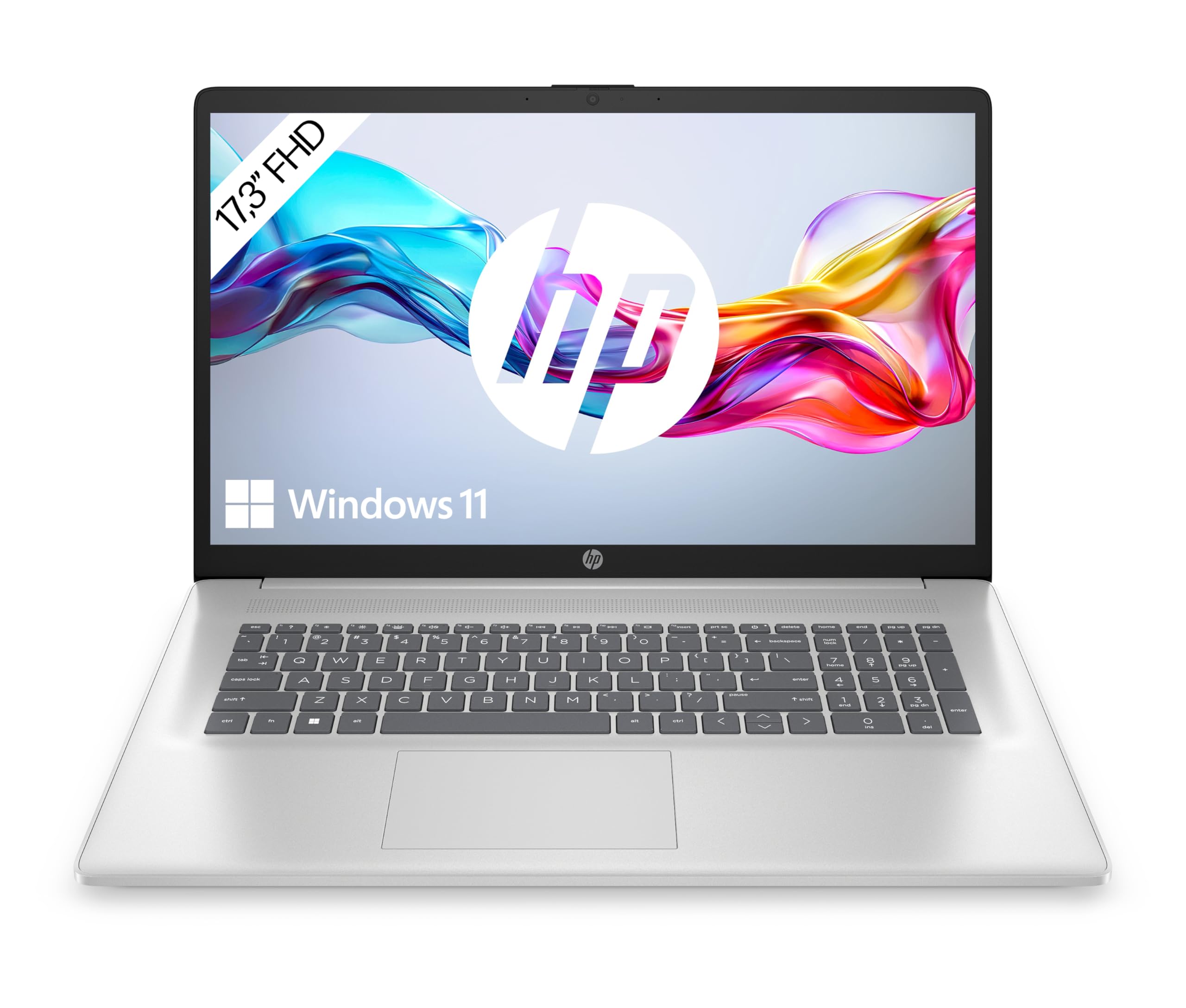 HP Laptop 17-cn3264ng, Natural Silver, 17,3 Zoll FHD, Intel Core i5-1334U, 8GB RAM, 512GB SSD, Windows 11, Zyklen: 7 | Zustand: Sehr Gut – Bild 2