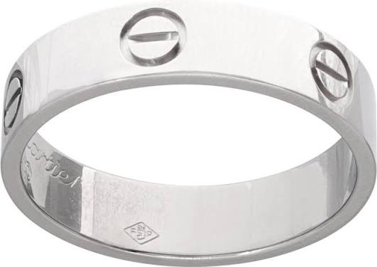 Cartier Love Ring, 750er Weiß, Ringgröße 52, mit Zertifikat vom 21.03.2024 und Rechnung. | Karat: 18K | 750