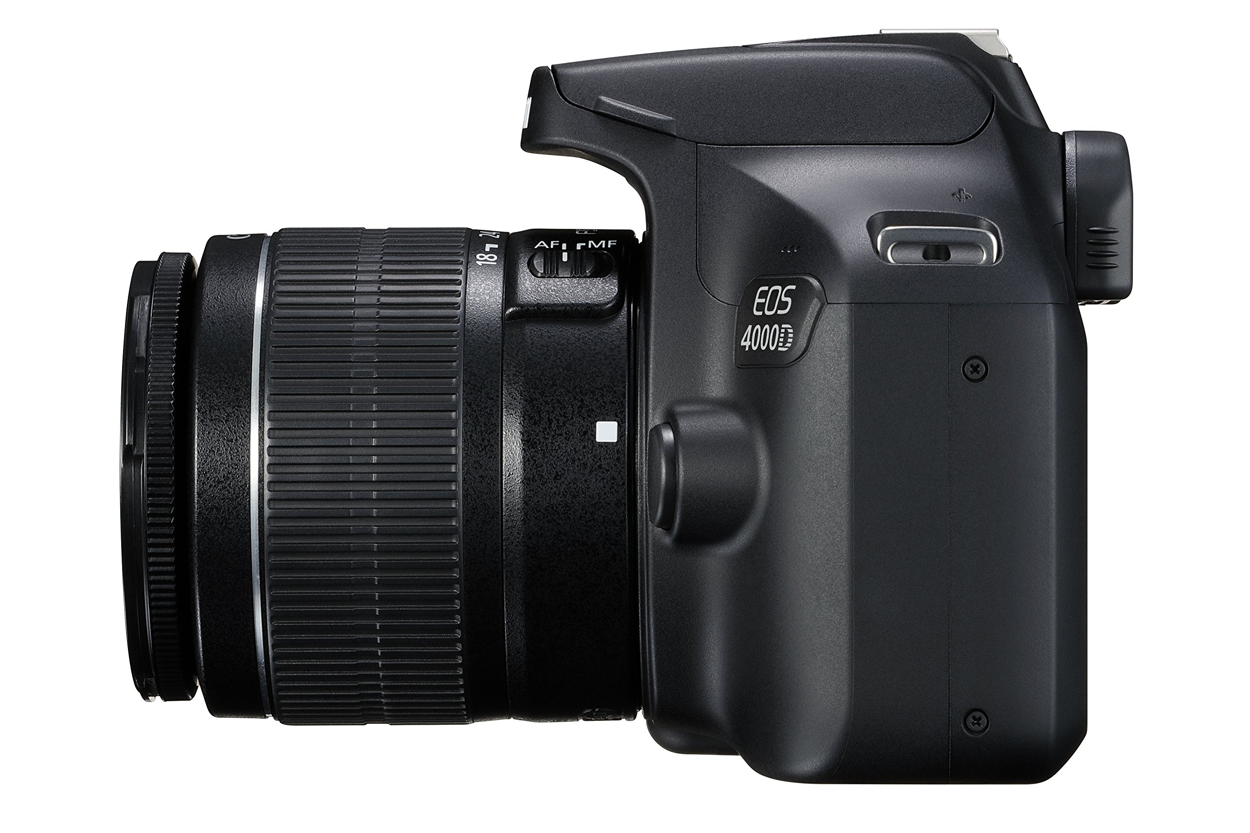 Canon EOS 4000D 2018 Schwarz, mit EF-S 18-55mm f | 3.5-5.6 III Objektiv, inklusive Ladegerät und Stoffsack | Zustand: Sehr Gut – Bild 2
