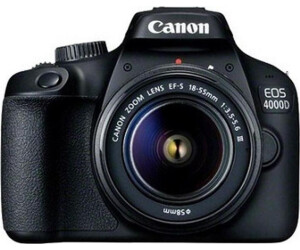 Canon EOS 4000D 2018 Schwarz, mit EF-S 18-55mm f | 3.5-5.6 III Objektiv, inklusive Ladegerät und Stoffsack | Zustand: Sehr Gut – Bild 3