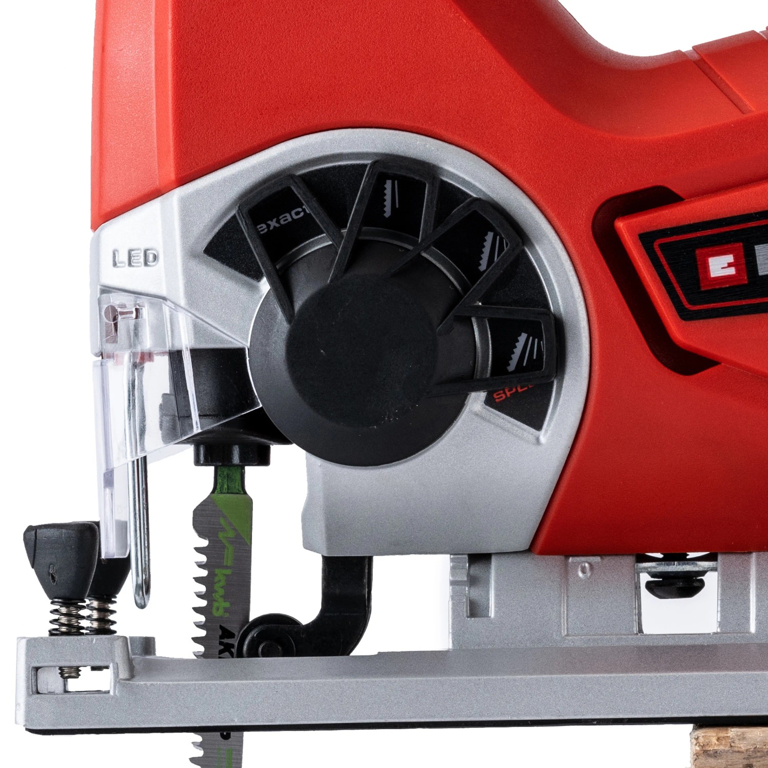 Einhell Akku-Stichsäge TE-JS 18 Li Solo, Pendelhubstichsäge, 18V Power X-Change, werkzeugloser Sägeblattwechsel, LED-Licht, ohne Akku | Ladegerät | Zustand: Neu – Bild 3