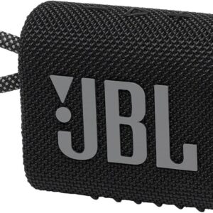 JBL GO 3 Schwarz, Tragbarer Bluetooth-Lautsprecher, wasser- und staubdicht gemäß IP67, bis zu 5 Std. Akkulaufzeit | Zustand: Sehr Gut