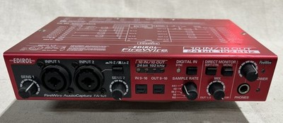 Roland Edirol FA-66, Rot, 6-In | 6-Out FireWire Audio Interface, 24-bit | 192kHz, inkl. Netzteil und Kabel | Zustand: Sehr Gut