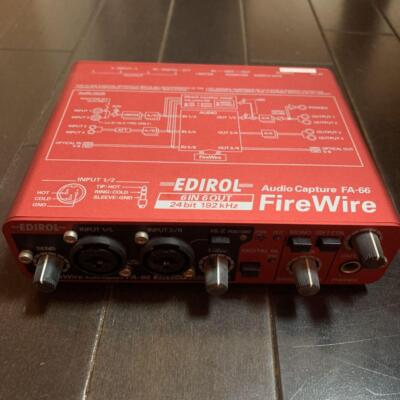 Roland Edirol FA-66, Rot, 6-In | 6-Out FireWire Audio Interface, 24-bit | 192kHz, inkl. Netzteil und Kabel | Zustand: Sehr Gut – Bild 2