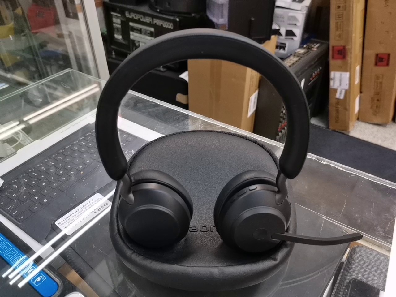 Jabra Evolve2 85 MS Stereo USB-C Schwarz, Professionelles Wireless Over-Ear Headset mit ANC, 10 Mikrofonen, Busylight und Tragetasche. | Zustand: Wie Neu – Bild 3