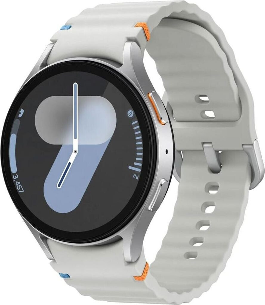 Samsung Galaxy Watch 7 44mm Silber (2024), Bluetooth-Modell, inklusive Ladegerät, Aluminiumgehäuse mit Saphirglas, Sport Band | Zustand: Sehr Gut