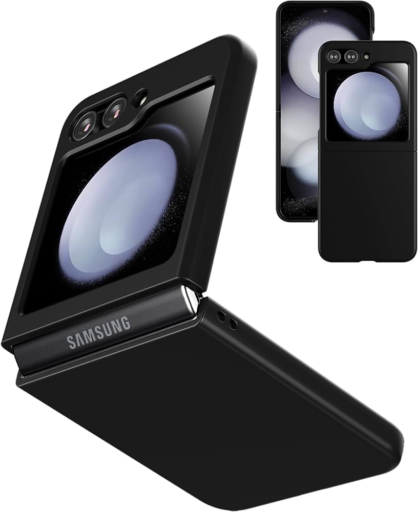 Samsung Galaxy Z Flip5 2023, Kompaktes faltbares Smartphone mit Snapdragon 8 Gen 2 Prozessor und großem Außendisplay. | SimLock: Frei | Zustand: Gut | Farbe: schwarz | Akku: Sehr Gut