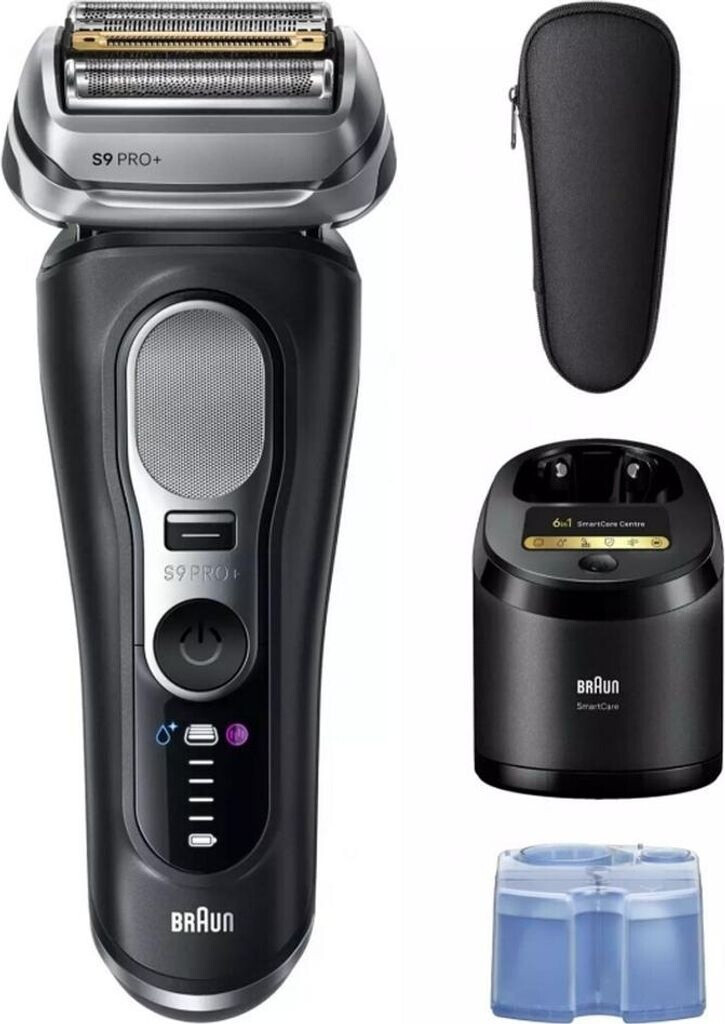 Braun Series 9 Pro+ 9660cc, Schwarz, Elektrischer Rasierer, Wet&Dry, inkl. 6-in-1 SmartCare Center, Reiseetui und OVP. | Zustand: Neu