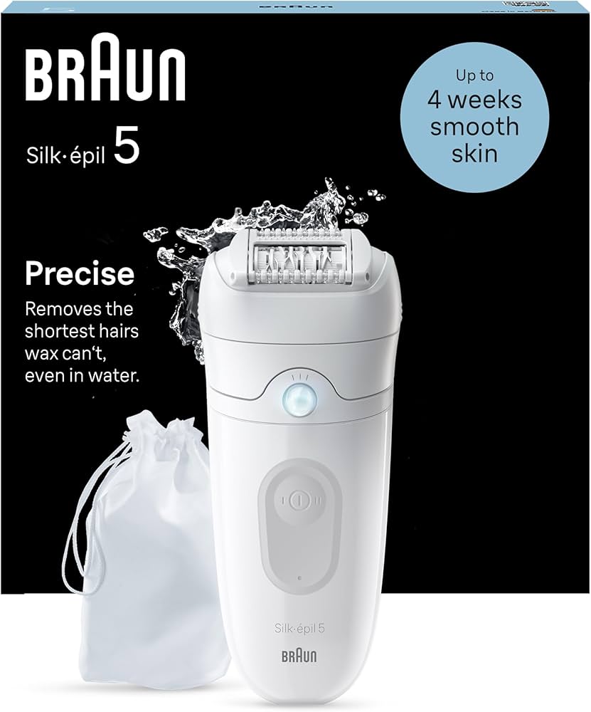 Braun Silk-épil 5 5-011 Wet & Dry, Epilierer mit MicroGrip-Technologie, 28 Pinzetten, Smartlight, 2 Geschwindigkeitsstufen, kabellos | Zustand: Neu – Bild 2
