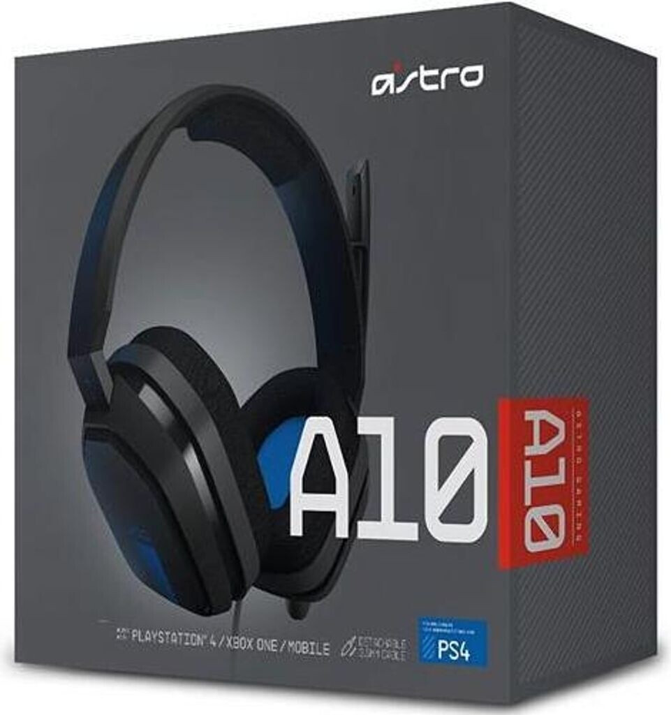 Astro Gaming A10 Headset Grau/Blau, KabeLadegerätebundenes Gaming-Headset für PS4, PS5, Xbox, PC & Mobile, inkl. OVP, Flip-to-Mute-Mikrofon | Zustand: Gut