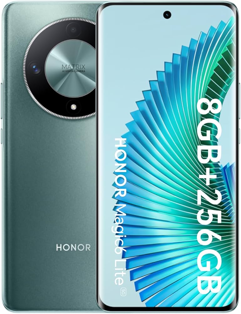 Honor Magic6 Lite 5G, 256GB, Grün, Smartphone mit 8GB RAM, 256GB Speicher, inkl. OVP und Hülle, sehr guter Zustand. | SimLock: Frei | Zustand: Wie Neu | Farbe: Emerald Green | Akku: 100%