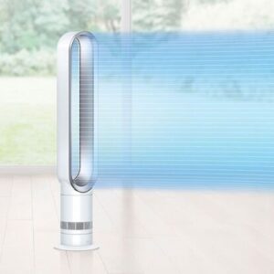Dyson Cool AM07 Turmventilator Weiß/Silber, Inklusive Originalverpackung, Air Multiplier Technologie, 10 Geschwindigkeitsstufen, Timer | Zustand: Neu
