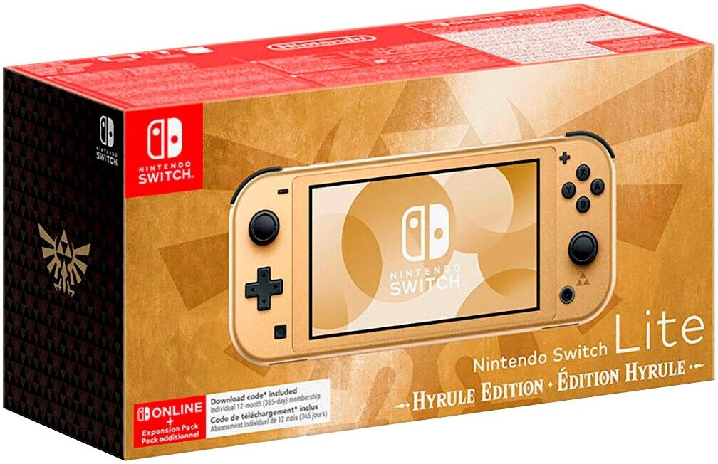 Nintendo Switch Lite Hyrule Edition Gold, Special Edition im Zelda-Design, inkl. 12 Monate Nintendo Switch Online + Erweiterungspaket, OVP | Zustand: Sehr Gut | Farbe: gold – Bild 2