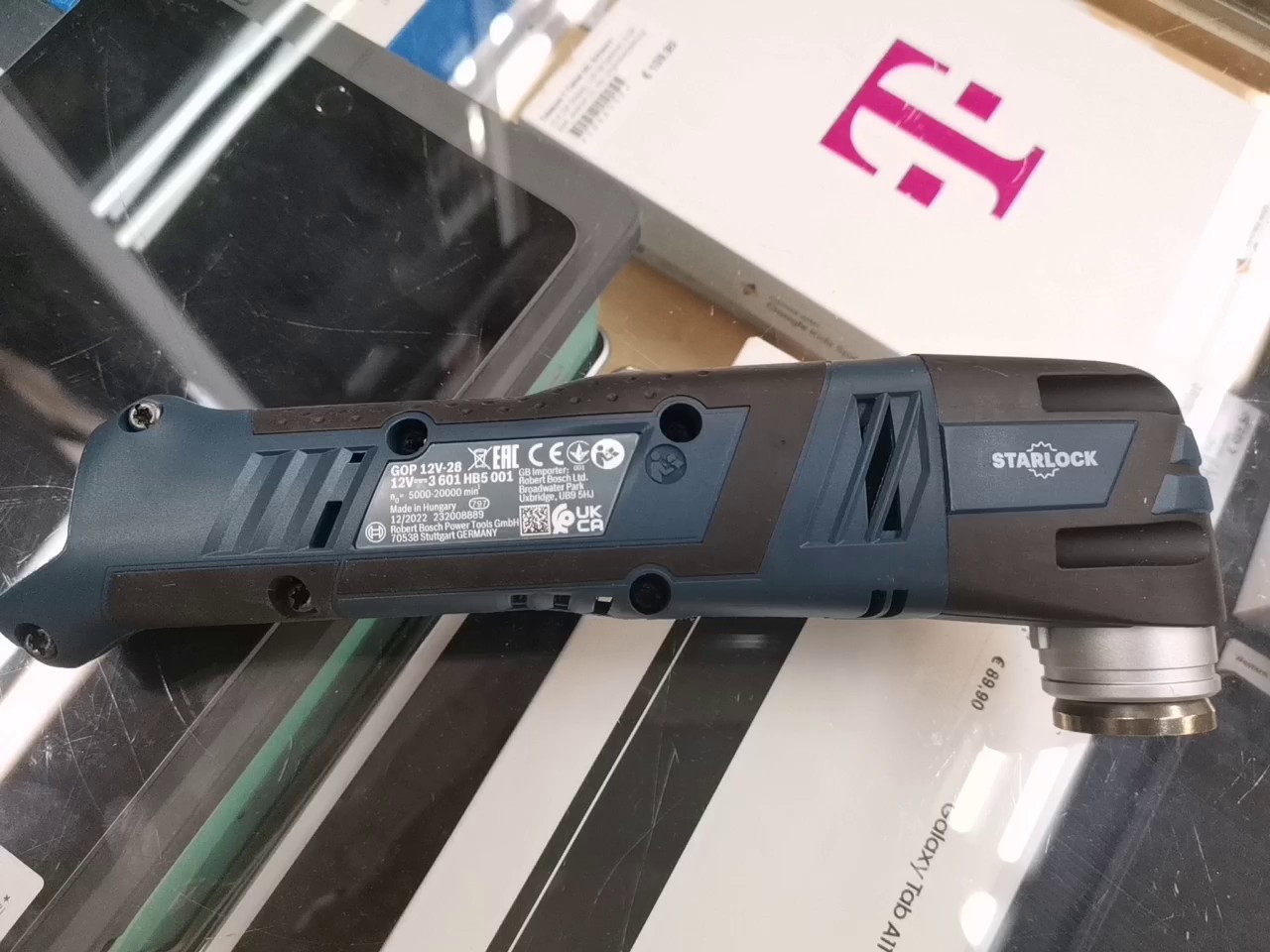 Bosch Professional GOP 12V-28, 12/2022, Akku-Multifunktionswerkzeug (Solo-Gerät), Starlock-Aufnahme, bürstenloser EC-Motor, blau | schwarz | Zustand: Neu – Bild 3