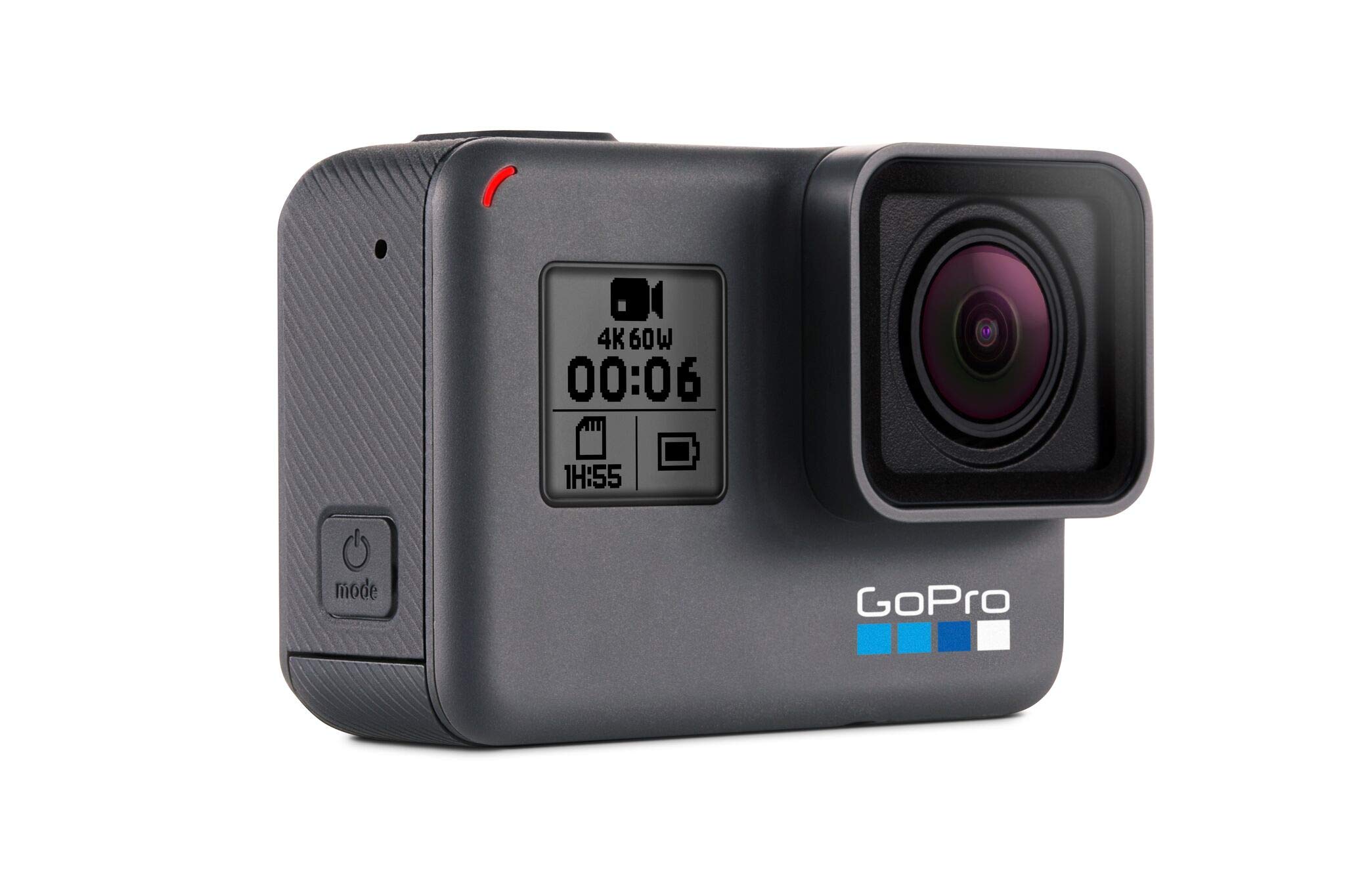 GoPro HERO6 Black 2017 Grau, Actionkamera mit 4K60-Video, GP1-Chip, Touchscreen, Sprachsteuerung und Wasserdicht bis 10m. | Zustand: Gut – Bild 3