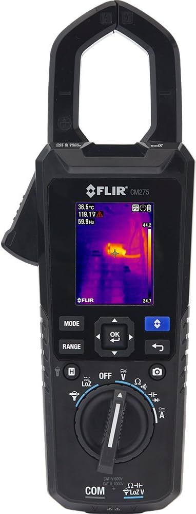 FLIR CM275, Wärmebild-Stromzange mit IGM-Technologie, True-RMS-Multimeter und kabelloser Datenübertragung. | Zustand: Gut