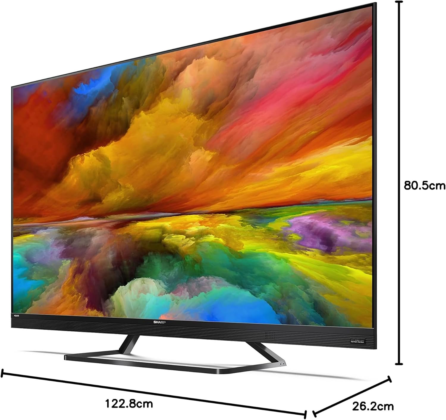 Sharp 55EQ3EA 55 Zoll 4K Android TV, Quantum Dot LED-Fernseher, Harman | Kardon Soundsystem, Dolby Atmos, HDMI 2.1, inkl. OVP | Zustand: Sehr Gut – Bild 3