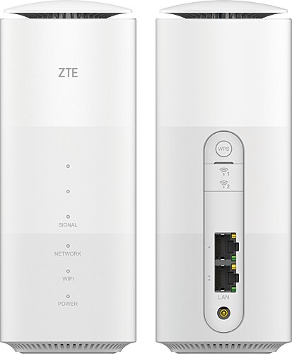 ZTE MC801A 5G Router Weiß, Kratzspuren am Gehäuse, schneller 5G WLAN 6 Router mit Gigabit-LAN und starker Leistung | Zustand: Gut